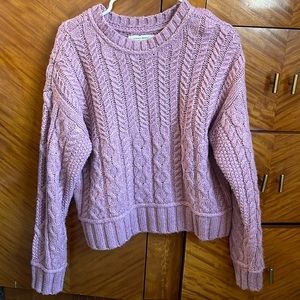 Chunky cable knit sweater